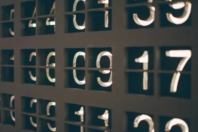 A close up of illuminated numbers on a digital display