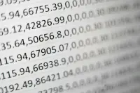 A blurred comma separated list of numbers