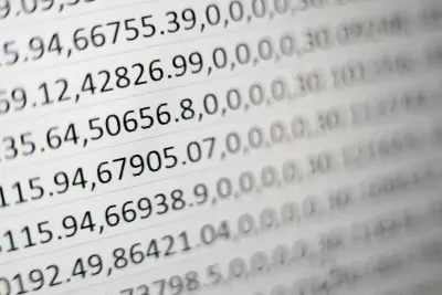 A blurred comma separated list of numbers